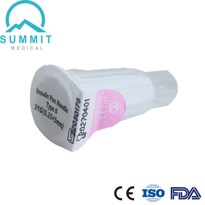 Veiligheids Intrekbare Insuline Pen Needle 31G 5mm met Sluitensysteem voor Max Protection