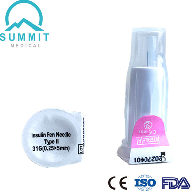 Veiligheids Intrekbare Insuline Pen Needle 31G 5mm met Sluitensysteem voor Max Protection