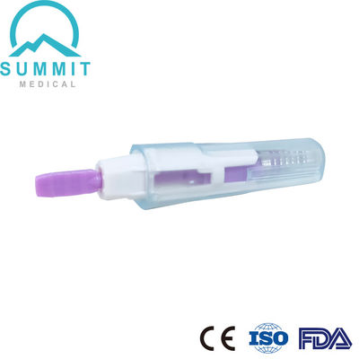 Eenmalige steriele veiligheidslancetnaald 28G met een penetratie diepte van 1,8 mm