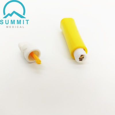 Eenvoudig gebruik Safety Lancet 21G 2.2mm voor snelle test Geel 100 per doos