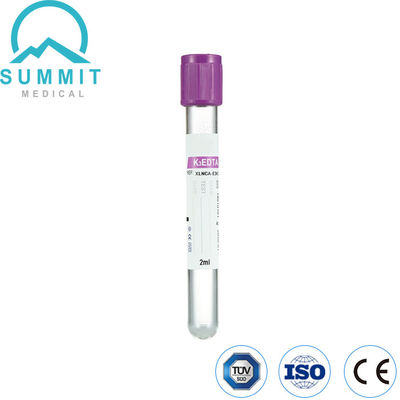 Silicone-geïsoleerde K3 EDTA-vacutainerbuizen, PET-buis, 13 mm*75 mm
