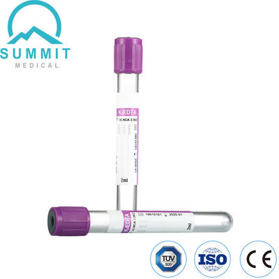 Silicone-geïsoleerde K3 EDTA-vacutainerbuizen, PET-buis, 13 mm*75 mm