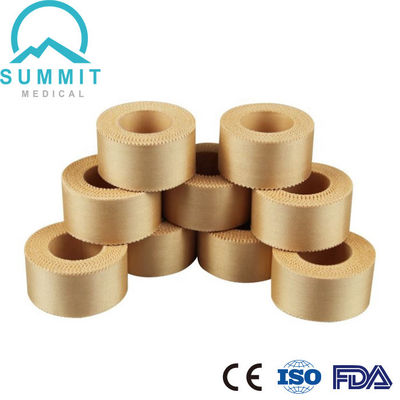 2.5cmX5m Tan Silk Surgical Adhesive Plaster met Plastic Spoel
