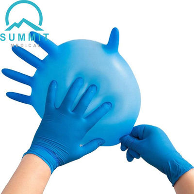 Blauwe 3,5 MIL Disposable Examination Gloves, het Examenhandschoenen van het Latex Vrije Medische Nitril