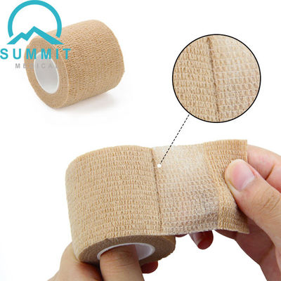 Tan Color Nonwoven Self Adherent-Verbandomslag 2 Duim X 5 Yards