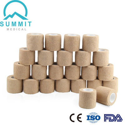 Tan Color Nonwoven Self Adherent-Verbandomslag 2 Duim X 5 Yards