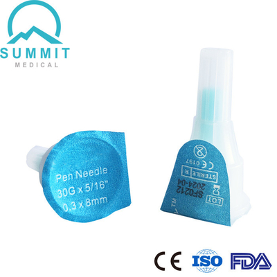 Medische Steriele Injectienaalden voor Insuline 30G X 5/16“ 0.3x8mm