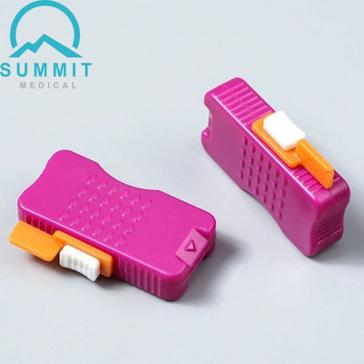 Micro Veegblad Heel Stick Safety Lancet 0,85 mm * 1,75 mm, Paars