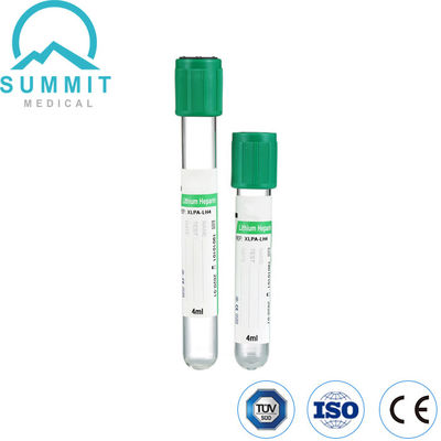 Groene bovenste bloedbuis met natriumheparine of lithiumheparineadditieven, 4 ml