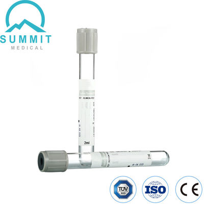 2 ml glucosebuis, grijs top, toevoeging van natriumfluoride met K2EDTA